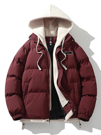 Men's Winter Puffer Jacket with Hood for Ultimate Warmth