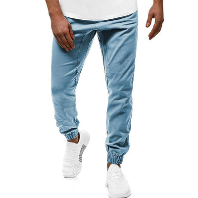 Men's Jogger Trousers - Slim Fit - Elastic Waistband & Cuffs - Casual Wear