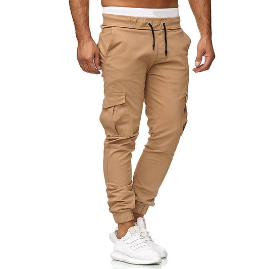 Men's classic cargo pants multi-pocket