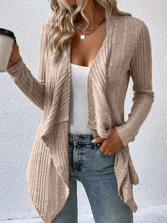 Women's casual open-front cardigan