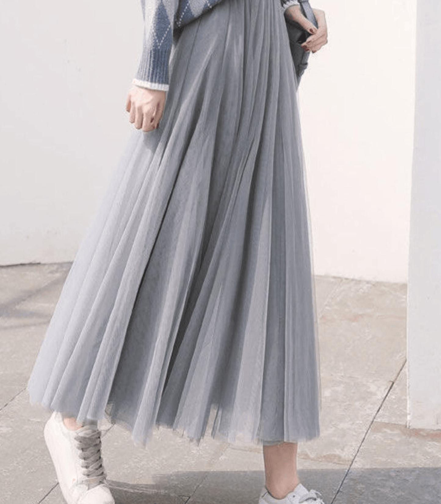 Women's Tulle Skirt - Ankle Length - Layered Mesh - Elegant & Flowing Design