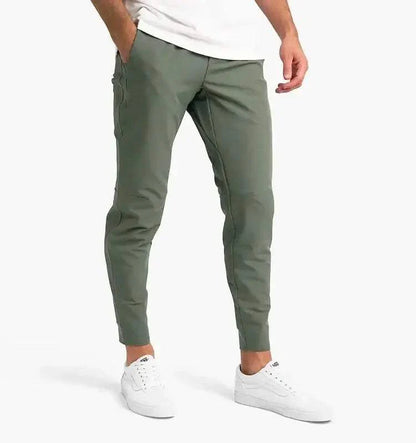 Men’s Jogger Pants - Slim Fit - Elastic Cuffs - Adjustable Waist - Stretch Cotton Blend