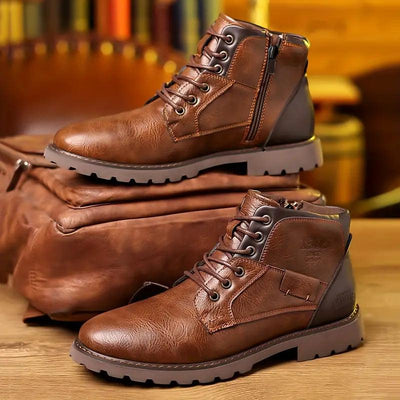 Men's Zipper Dress Boots – Elegant and Durable Footwear