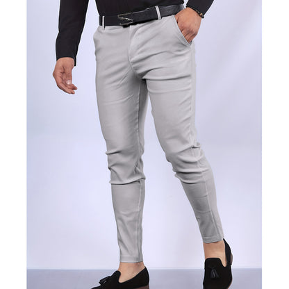 Men’s Dress Pants – Slim Fit – Woven Fabric – Faux Pocket – Full Length Formal Wear