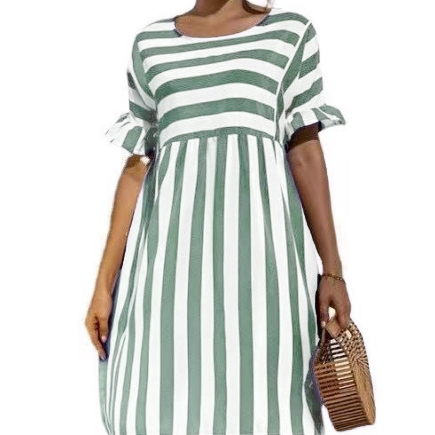 Striped Short Dress