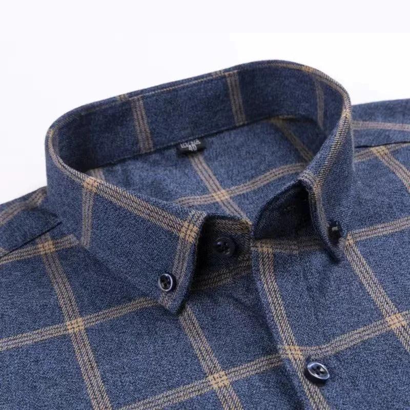 Men's Classic Long Sleeve Plaid Shirt