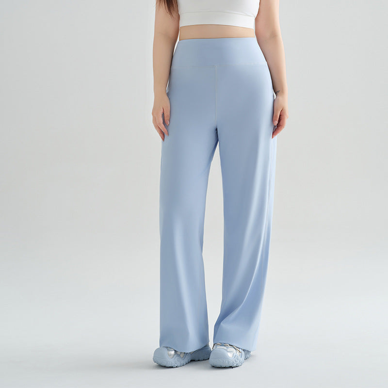 Women's wide-leg high-waisted pants