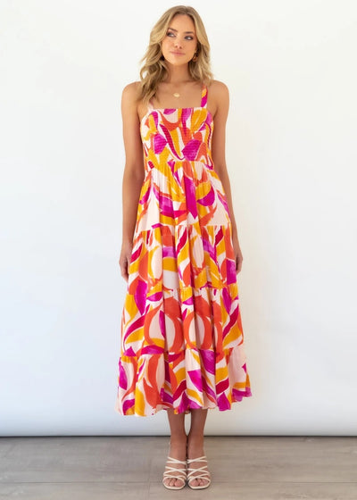 Strappy A-Line Dresses in Lightweight fabric
