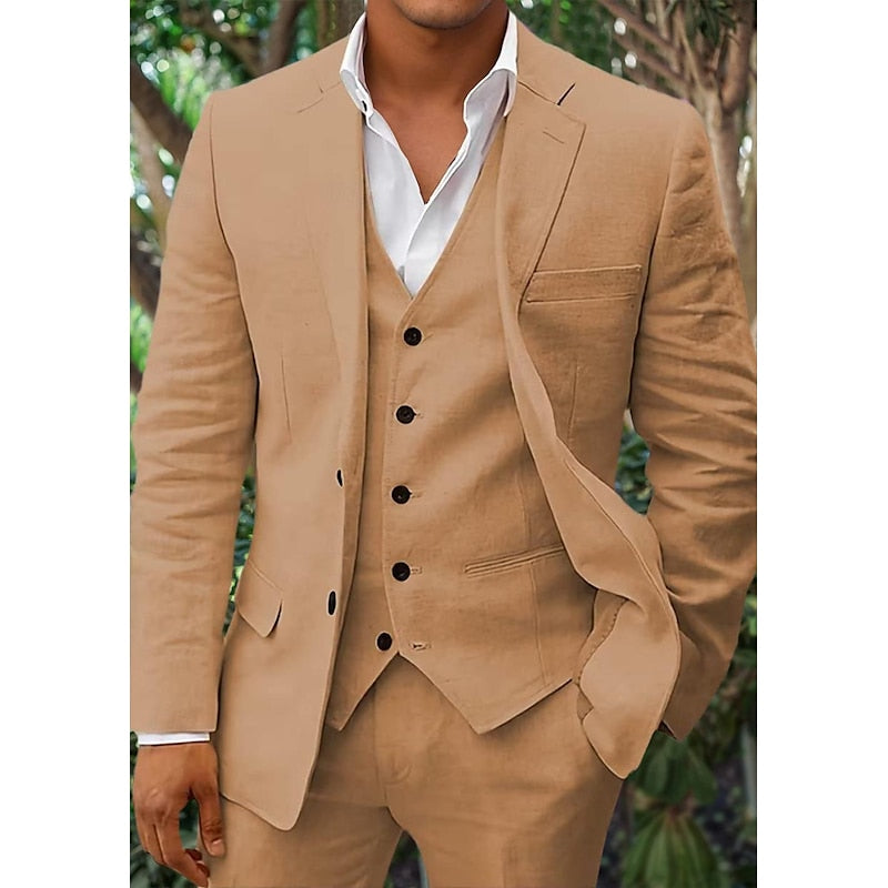 Men’s Blazer – Tailored Fit – Breathable Blend – Single-Breasted – Formal Wear