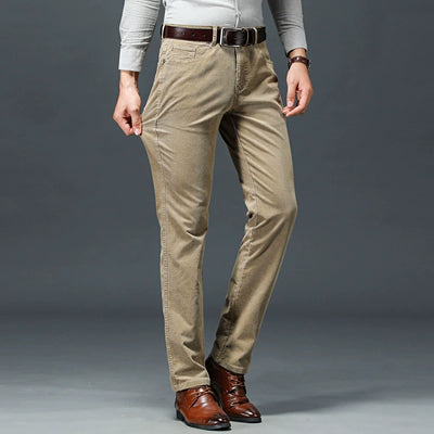 Men's Trousers Slim Fit Winter Stretch Luxury Classic Style