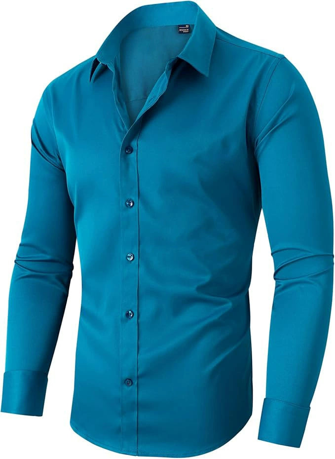 Non-Iron Stretch Dress Shirt for Men