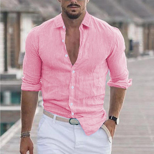 Men's Shirt – Lightweight & Breathable Casual Button-Up