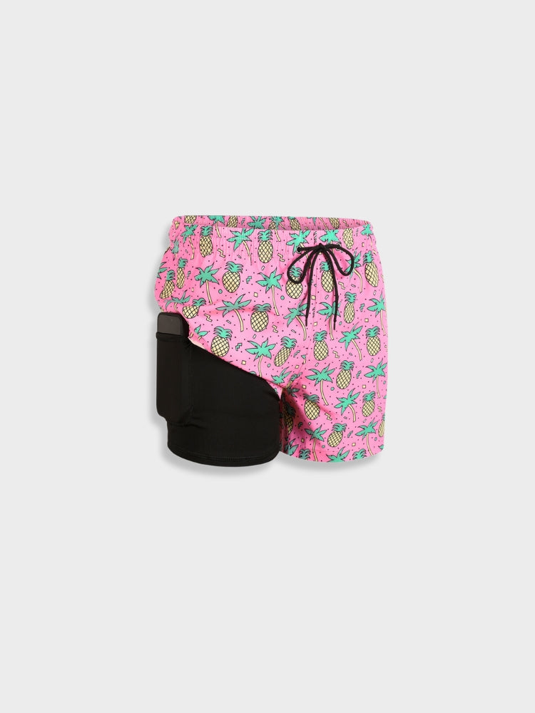 Men’s Swim Shorts – Relaxed Fit – Quick-Dry Breathable Blend – Mid-Thigh Length – Drawstring Waist