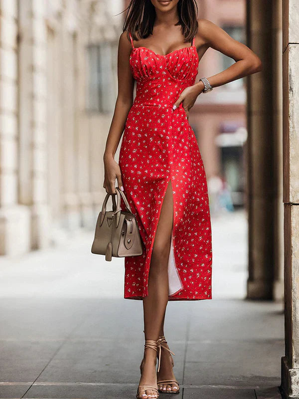 Spaghetti Strap Dress – Breathable Cotton Blend Summer Style