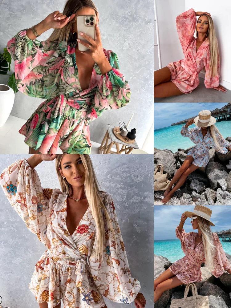 Boho Lace Playsuit - Summer Beach Romper for Women