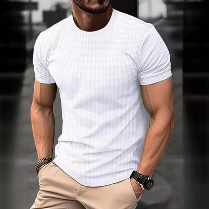 Men’s T-Shirt – Slim Fit – Crew Neck – Short Sleeve – Breathable Soft Knit
