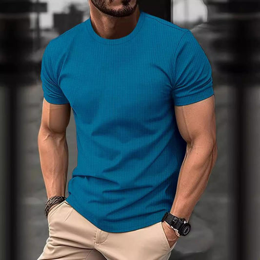 Men’s T-Shirt – Slim Fit – Crew Neck – Short Sleeve – Breathable Soft Knit