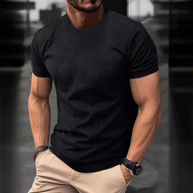 Men’s T-Shirt – Slim Fit – Crew Neck – Short Sleeve – Breathable Soft Knit