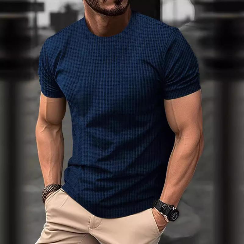 Men’s T-Shirt – Slim Fit – Crew Neck – Short Sleeve – Breathable Soft Knit