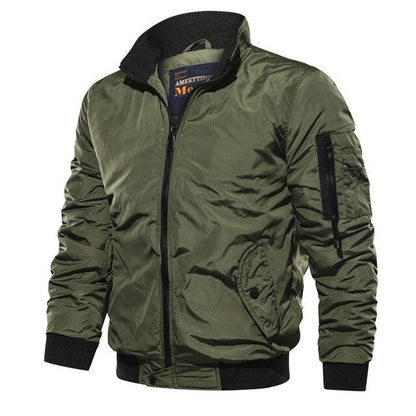 Men’s Bomber Jacket – Relaxed Fit – Utility Sleeve Pocket