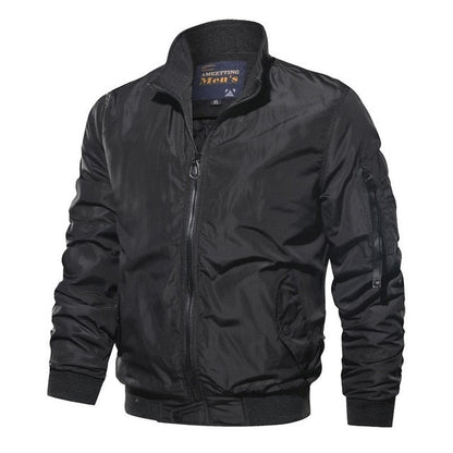 Men’s Bomber Jacket – Relaxed Fit – Utility Sleeve Pocket