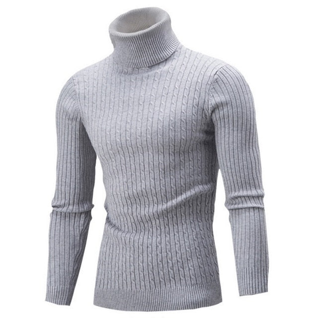 Men's classic turtleneck sweater