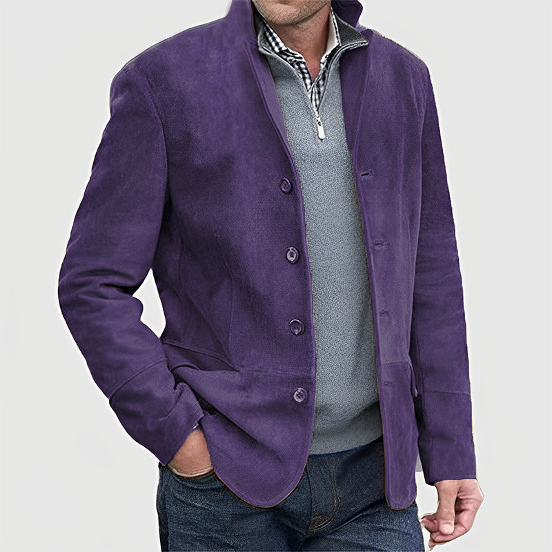 Men's Jacket - Single-Breasted - Classic Casual Design