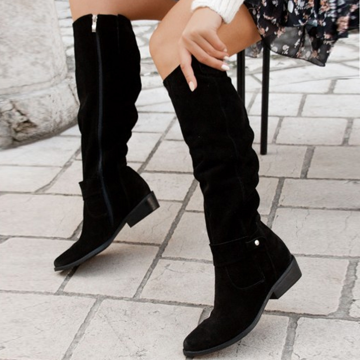 Women's Knee-High Suede Boots - Stylish, Comfortable, and Durable for Versatile Wear