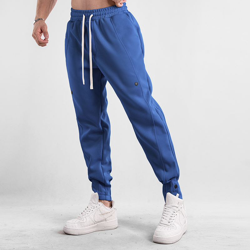 Men’s Jogger Trousers - Elastic Waistband - Tapered Fit - Drawstring & Cuffed Ankles