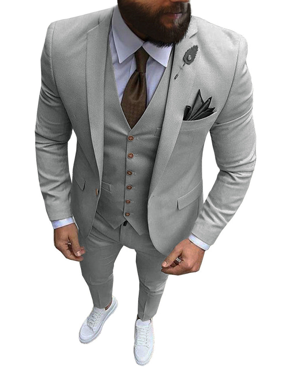 Men's Classic Fit Suit - Comfortable Formal Wear for Men