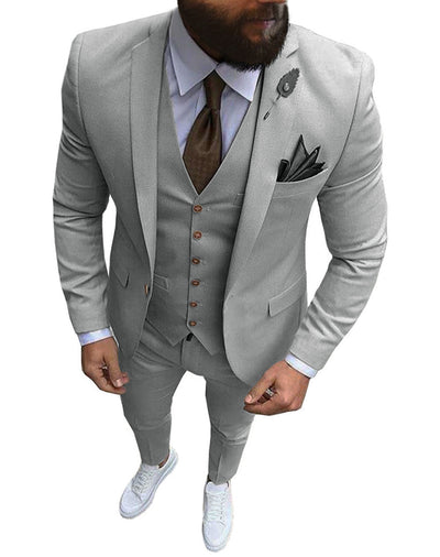 Men's Classic Fit Suit - Comfortable Formal Wear for Men