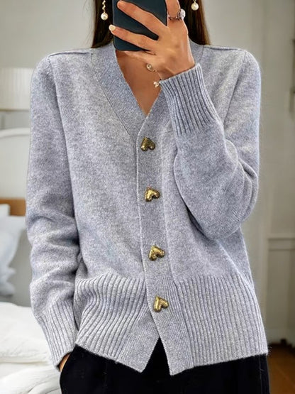 Women's Cardigan - Button-Up Knit - Soft & Warm Lightweight Layer