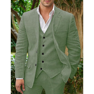 Men’s Blazer – Tailored Fit – Breathable Blend – Single-Breasted – Formal Wear