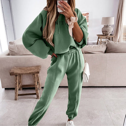 Women's Loungewear Set - Oversized Hoodie & High-Waist Joggers - Soft & Cozy Fit