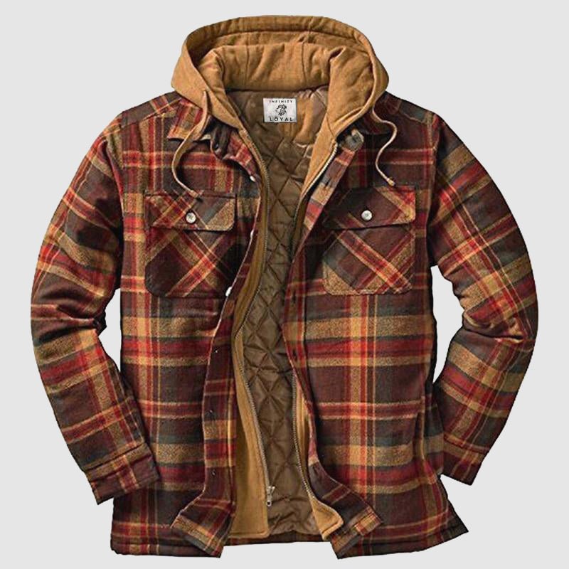 Men's casual rugged lumberjack jacket