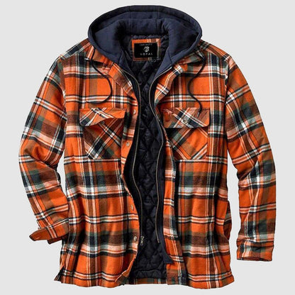 Men's casual checkered jacket