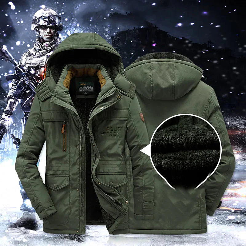 Ultra-soft hooded coat for men