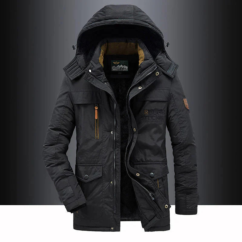 Ultra-soft hooded coat for men