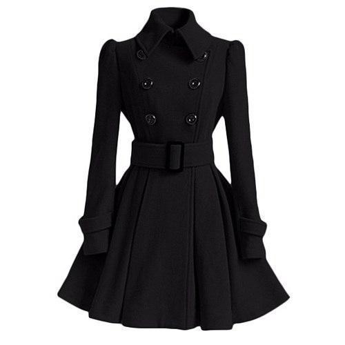 Double breasted women's windbreaker trench coat