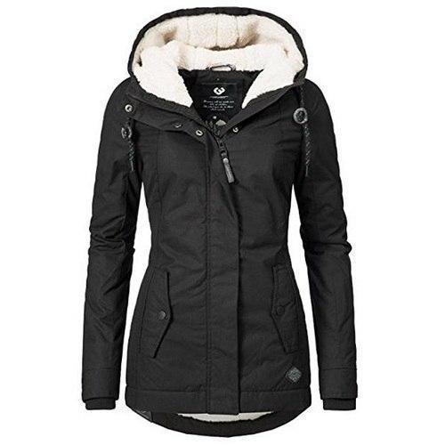 Women's fitted hooded coat