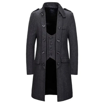 Militaire heren trenchcoat