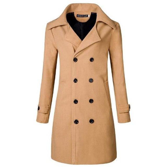 Men's casual double button jacket with lapels