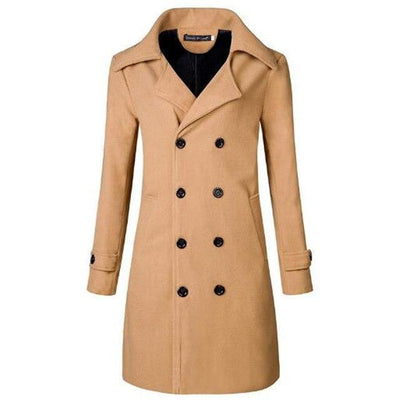 Men's casual double button jacket with lapels