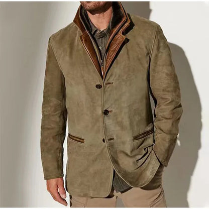 Men's casual buttoned jacket
