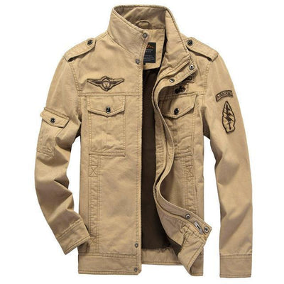 Men's coat with side pockets
