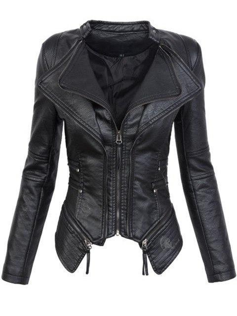 Jacket with zip stitching for women