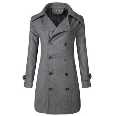 Men's casual double button jacket with lapels
