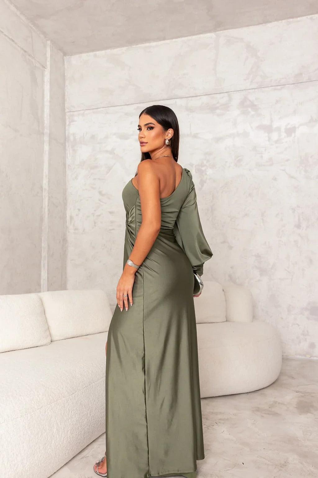 Elegant Satin Evening Dress for Women