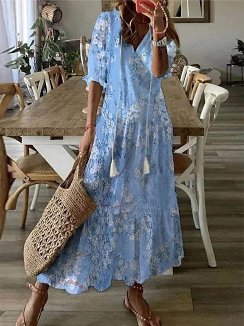 Women's bohemian maxi dress