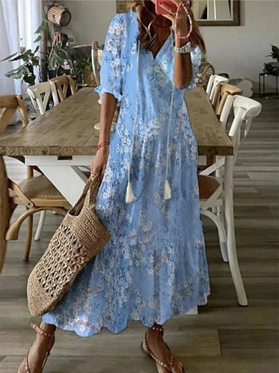 Women's bohemian maxi dress